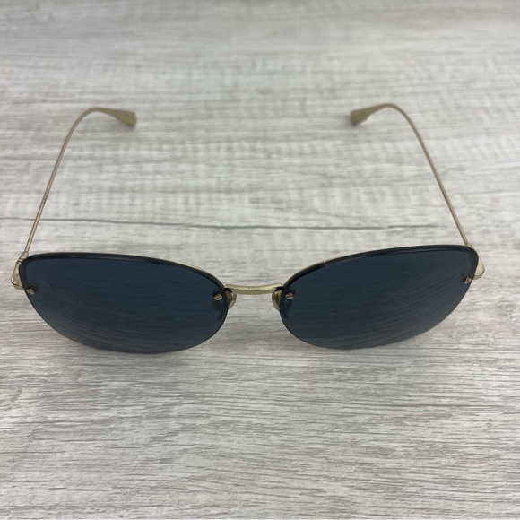 Dior Stellaire 7F Butterfly Rimless Sunglasses in Gold NWOT - Picture 5 of 13